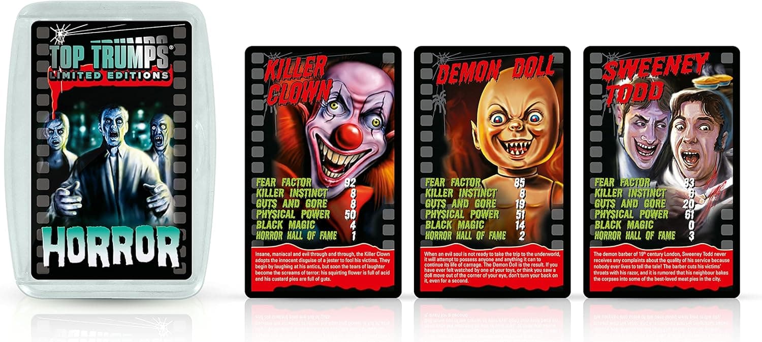 Horror Top Trumps Card Game