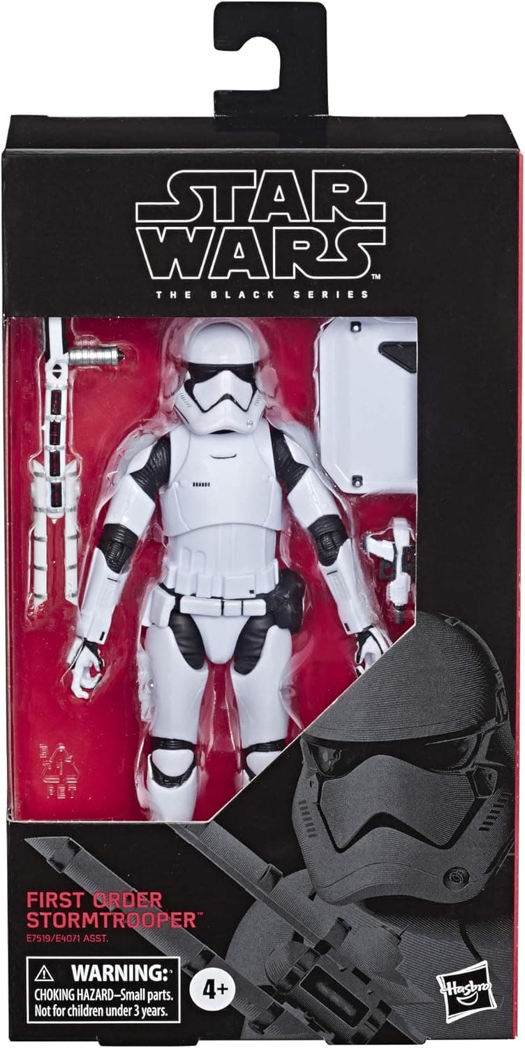 STAR WARS The Black Series First Order Stormtrooper Toy 6" Scale The Last Jedi Collectible Action Figure, 4 & Up