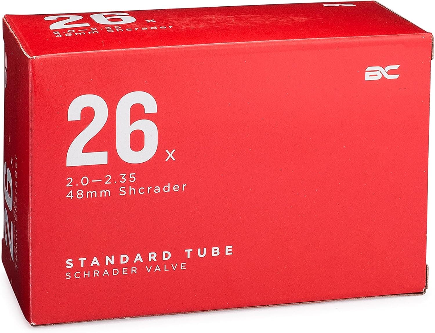 BC Bicycle Company Bicycle Inner Tube 26 x 2.0-2.35 48mm Shrader Valve