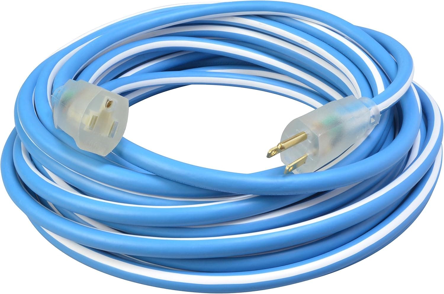 Southwire 1639SW0061 12/3 100' SJEOW Supreme Extension Cord, Blue/White