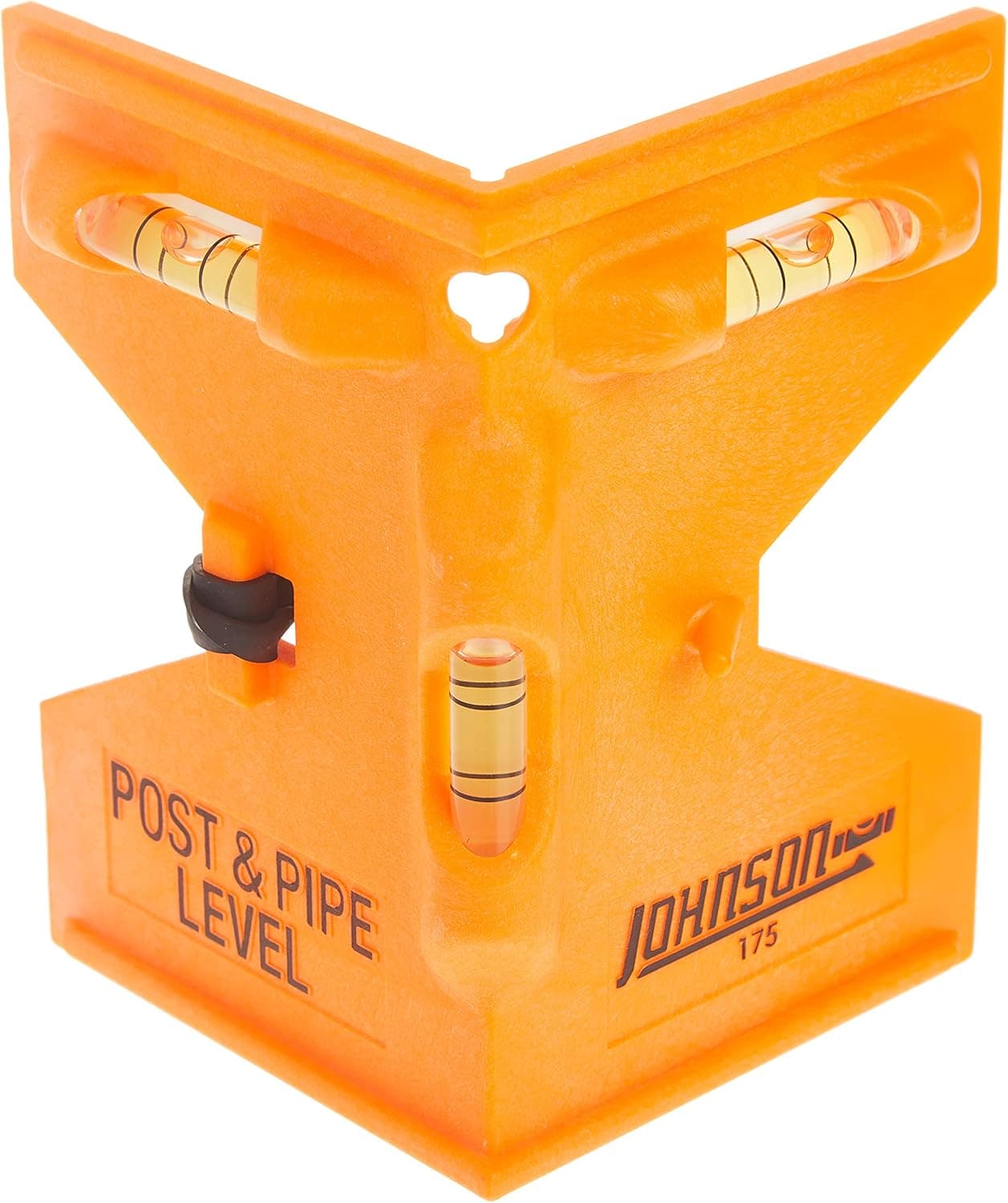 Johnson Level & Tool 175-O Orange Post & Pipe Level, 4" x 5" x 9", Orange, 1 Level