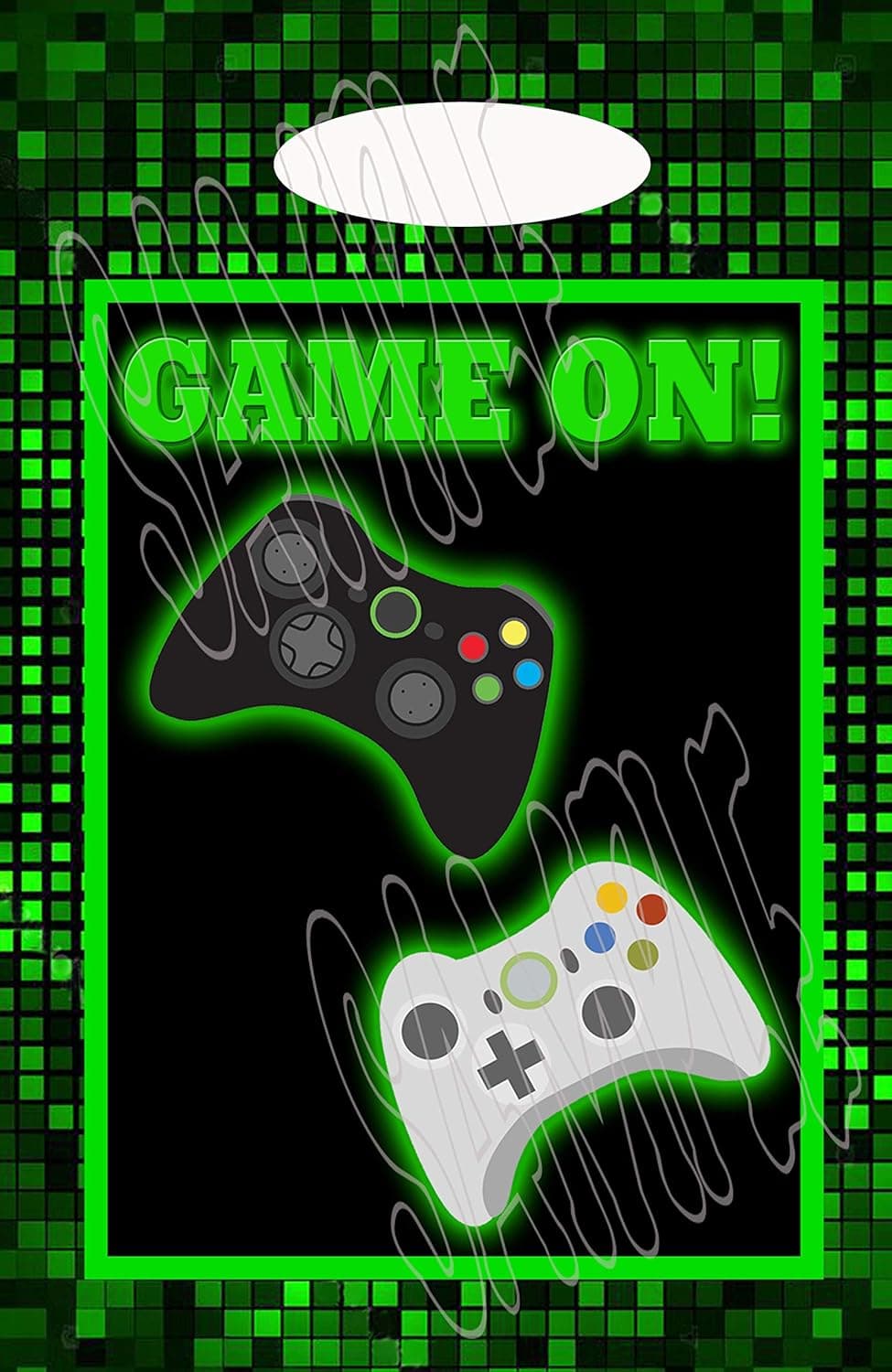 GAME ON Loot Goody Goodie Gift Bag, 6.5” x 10” Pearly Plastic, 10 pack 10 piece Party Favor Bag for Pinata Candy Decorations Video Game Gaming Party Favor Supplies -10 pcs
