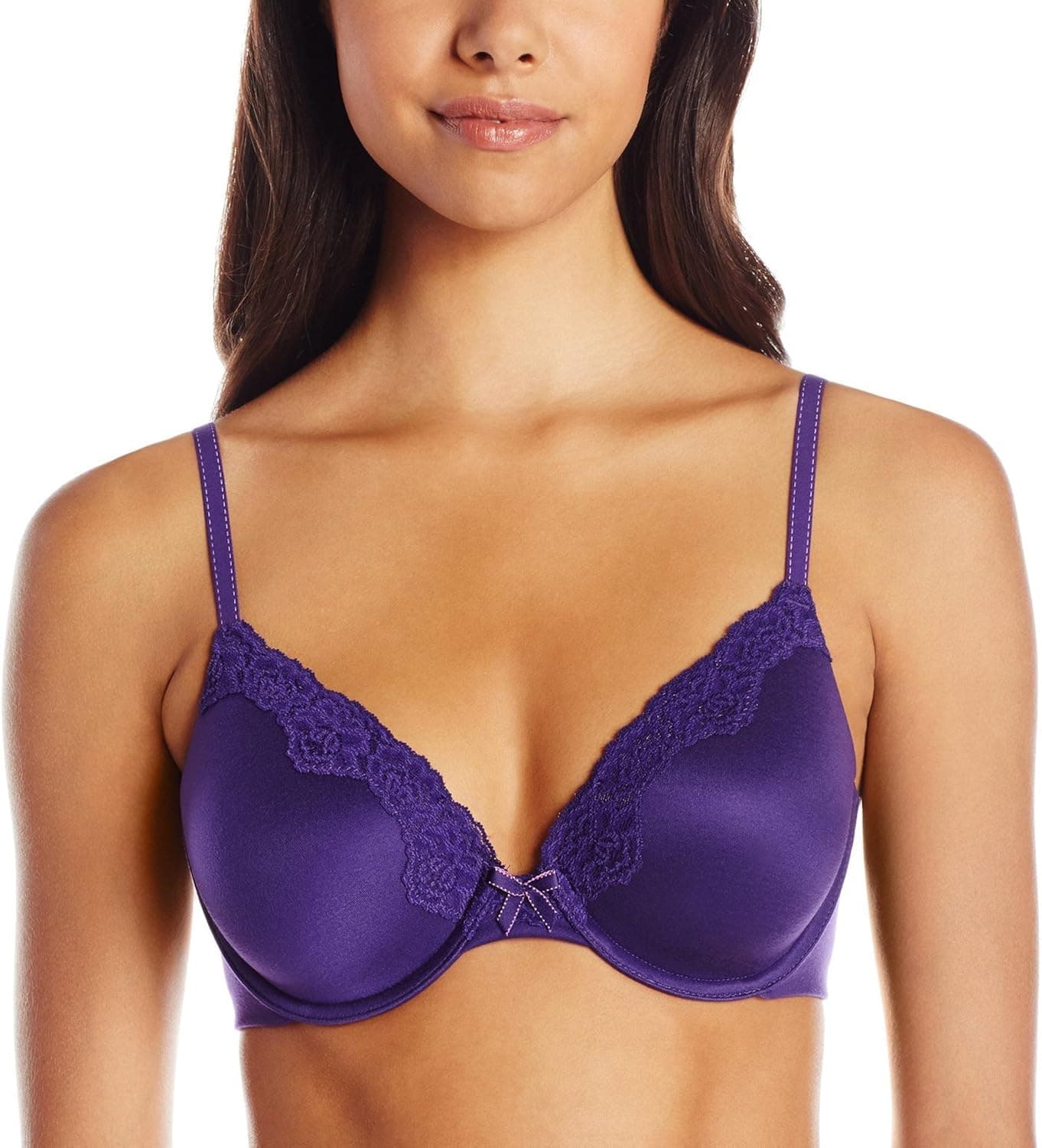 Maidenform Comfort Devotion Lace Bra, Smoothing Full-Coverage T-Shirt Bra for Everyday Comfort, Comfortable Lace Bra