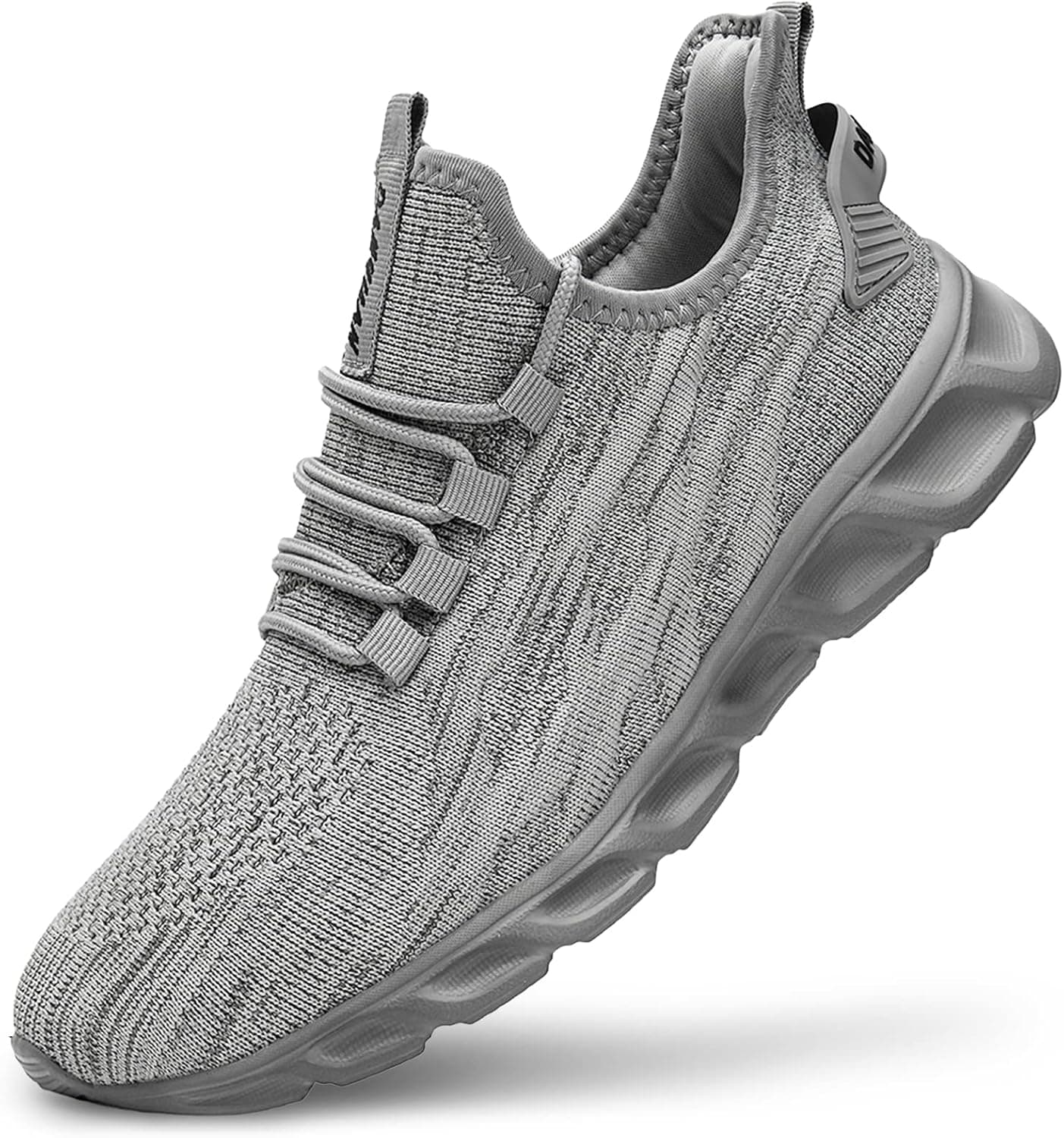GDEKLO Women Tennis Shoes Brethable Mesh Running Gym Walking Athletic Non Slip Resistant Outdoor Sport Sneakers Grey Size 6.5