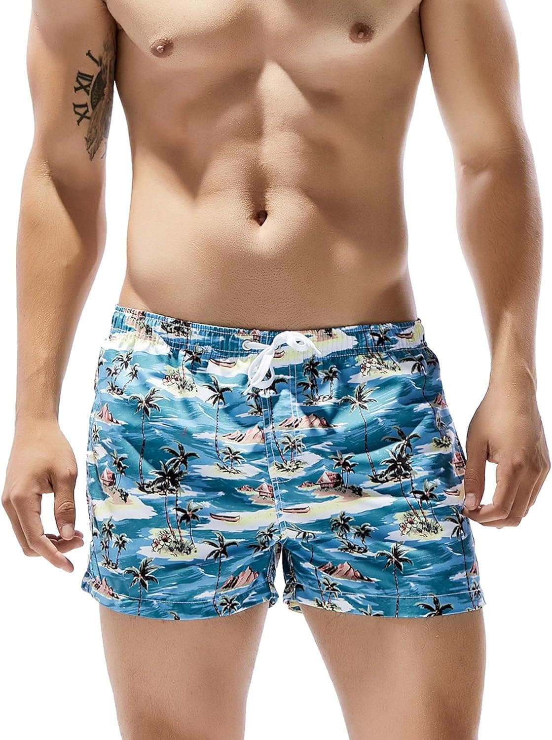 SEOBEAN Mens Sport Swimwear Bathing Trunk Boxer Beach Board Shorts