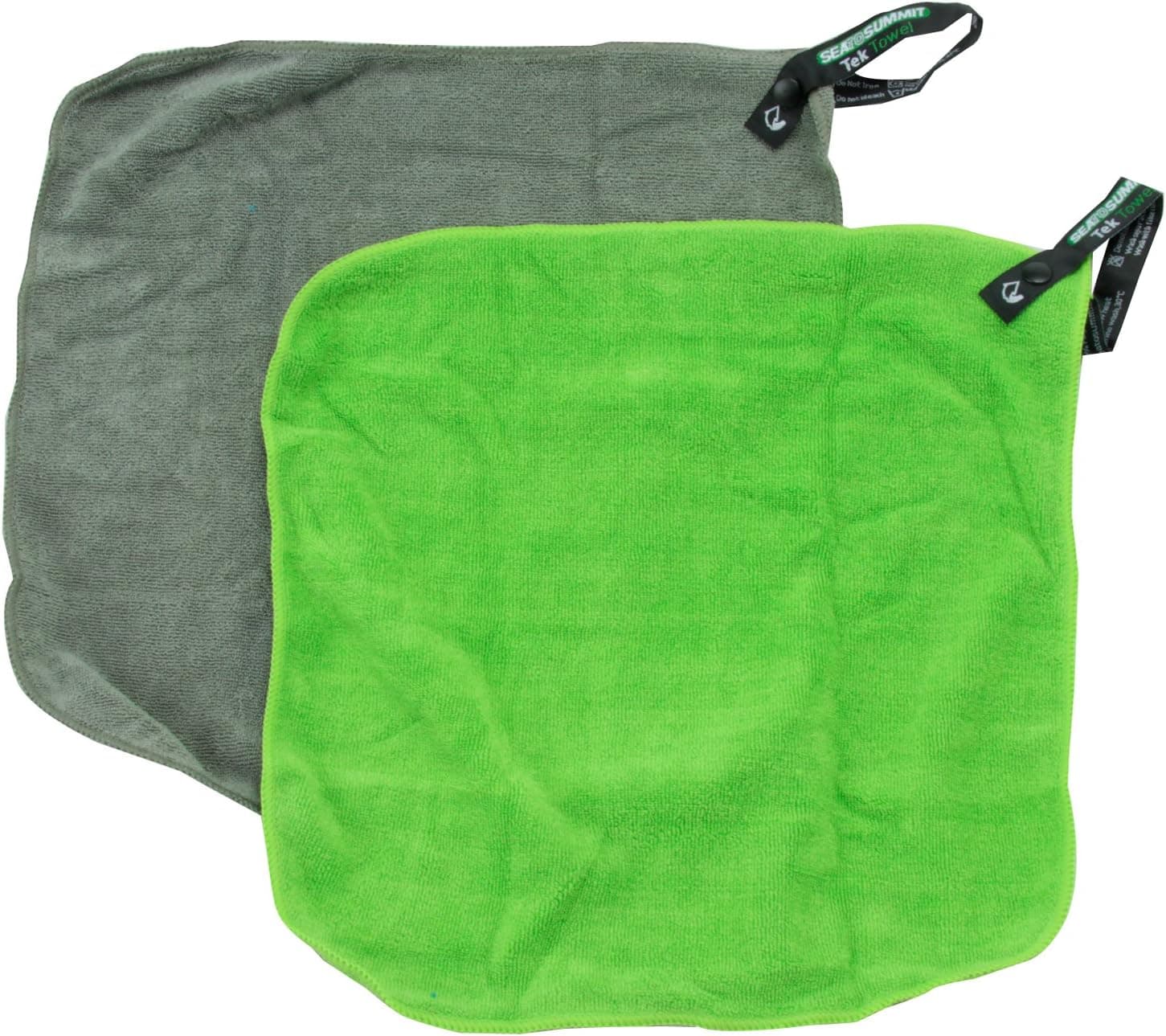 Sea to Summit Tek Towel Washcloths - Eucalyptus/Lime