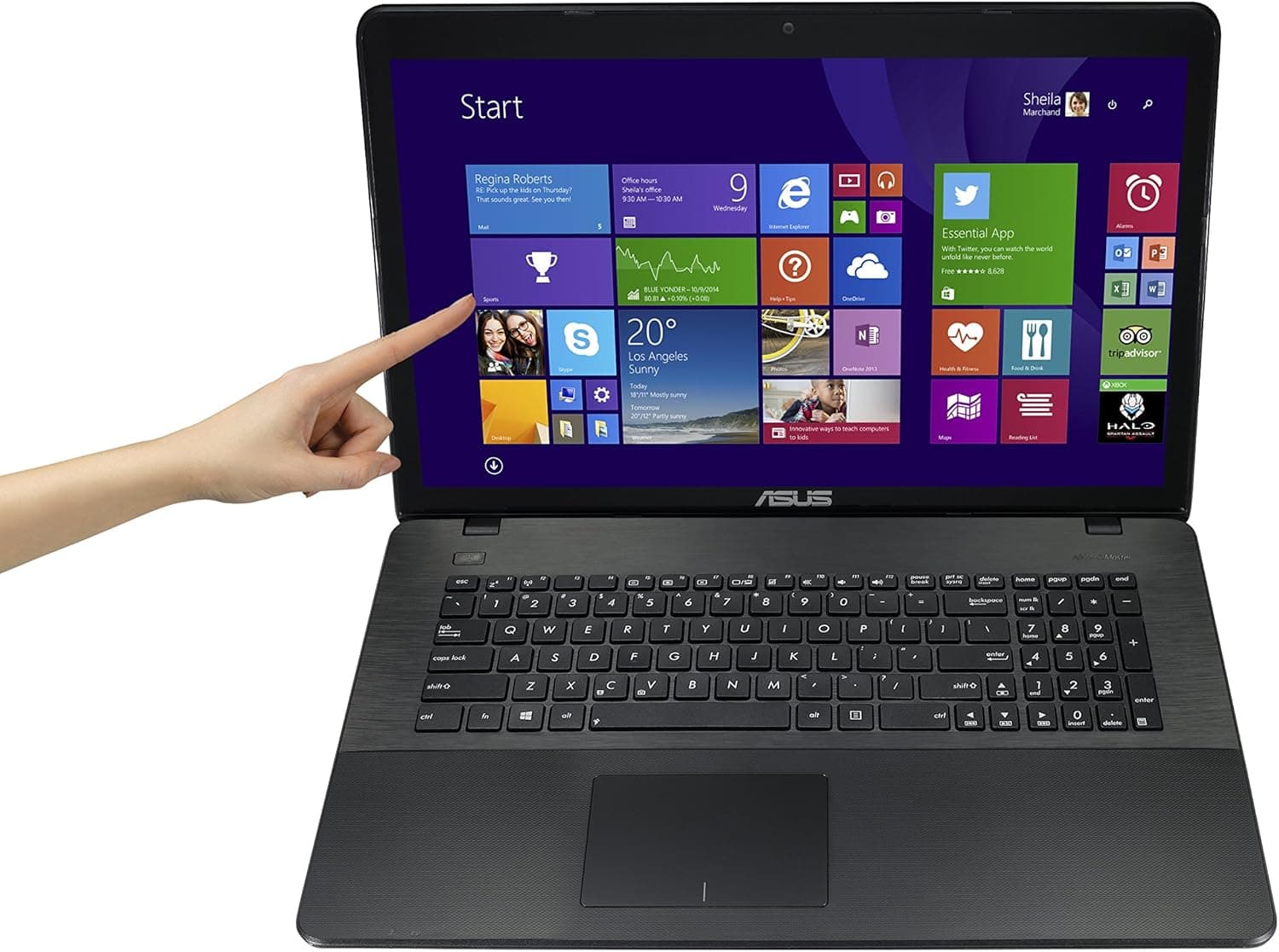 ASUS X751MA-DH01TQ 17-Inch Touchscreen Laptop Intel N2930 8GB-DDR3 1TB-HDD Windows 8.1