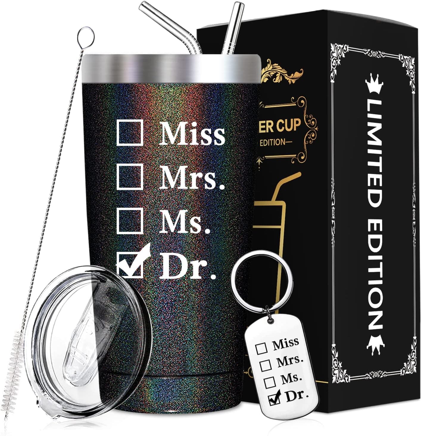 SpenMeta Doctor Gifts for Women, Men - PhD Graduate, Doctorates Degree, Medical Students Graduate Gifts - Md, Med, Physician, Care Worker - Christmas, Birthday Gifts for Doctor - Miss Mrs Ms Dr
