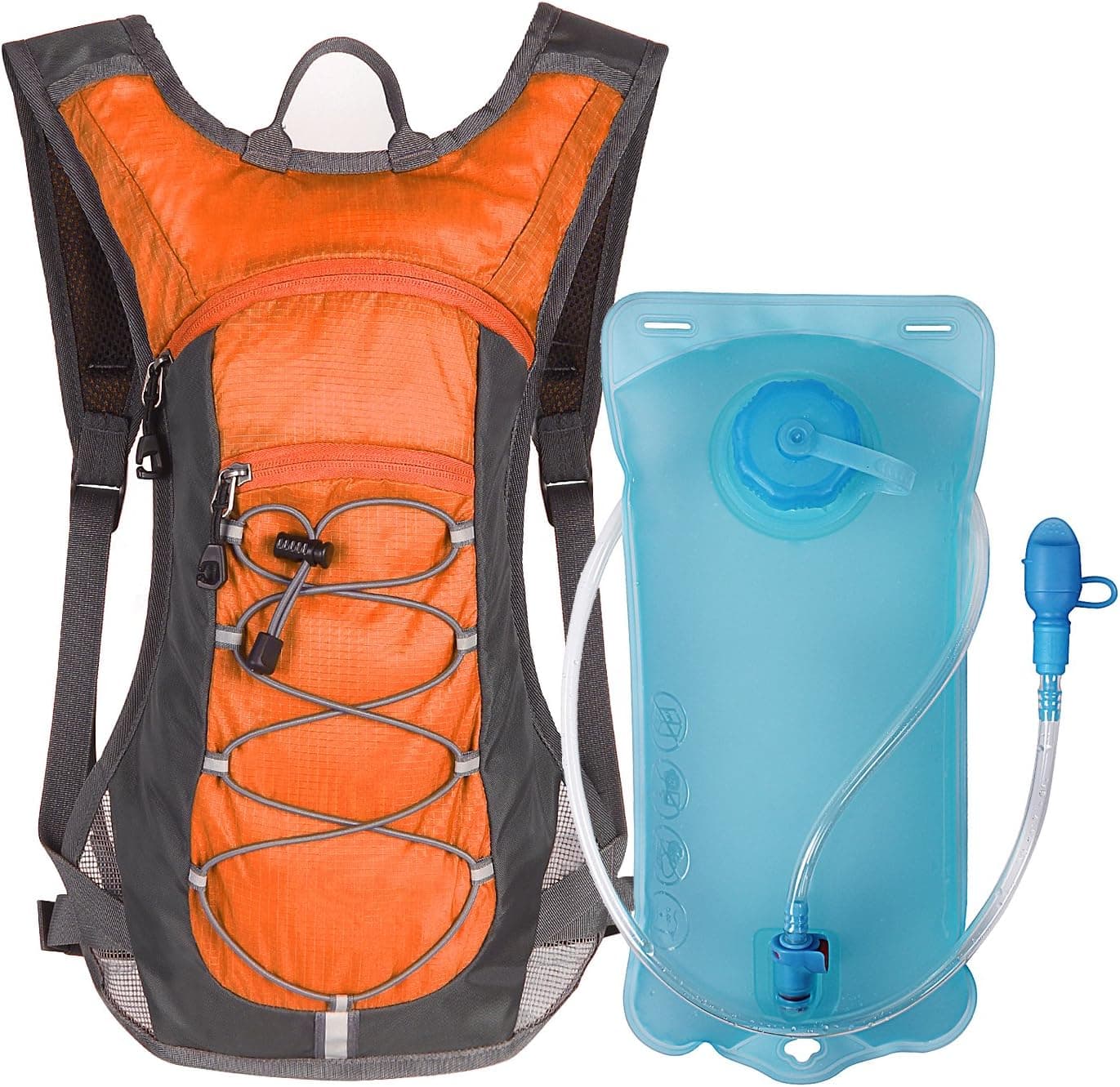 Unigear Hydration Pack Backpack with 70 oz 2L Water Bladder for Running, Hiking, Cycling, Climbing, Camping, Biking (ORANGE)