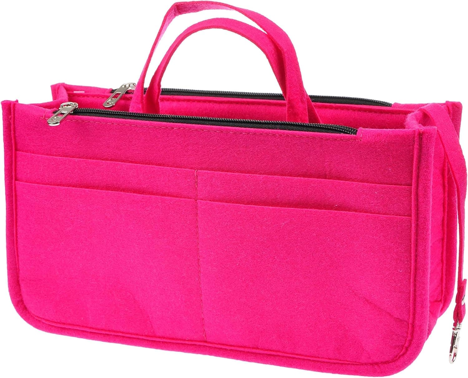 Vercord Sturdy Felt Handbag Purse Organizer Insert With Keychain 17 Compartments