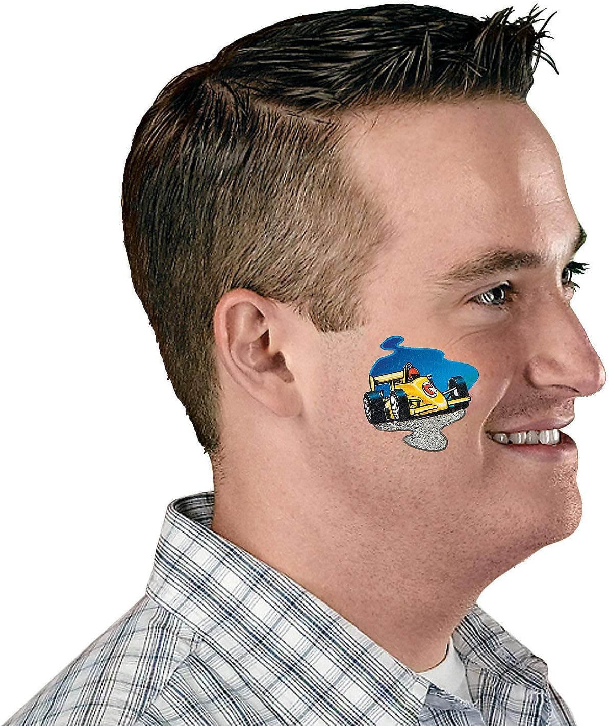 Fun Express - Racing Tattoos (6dz) - Apparel Accessories - Temporary Tattoos - Regular Tattoos - 72 Pieces