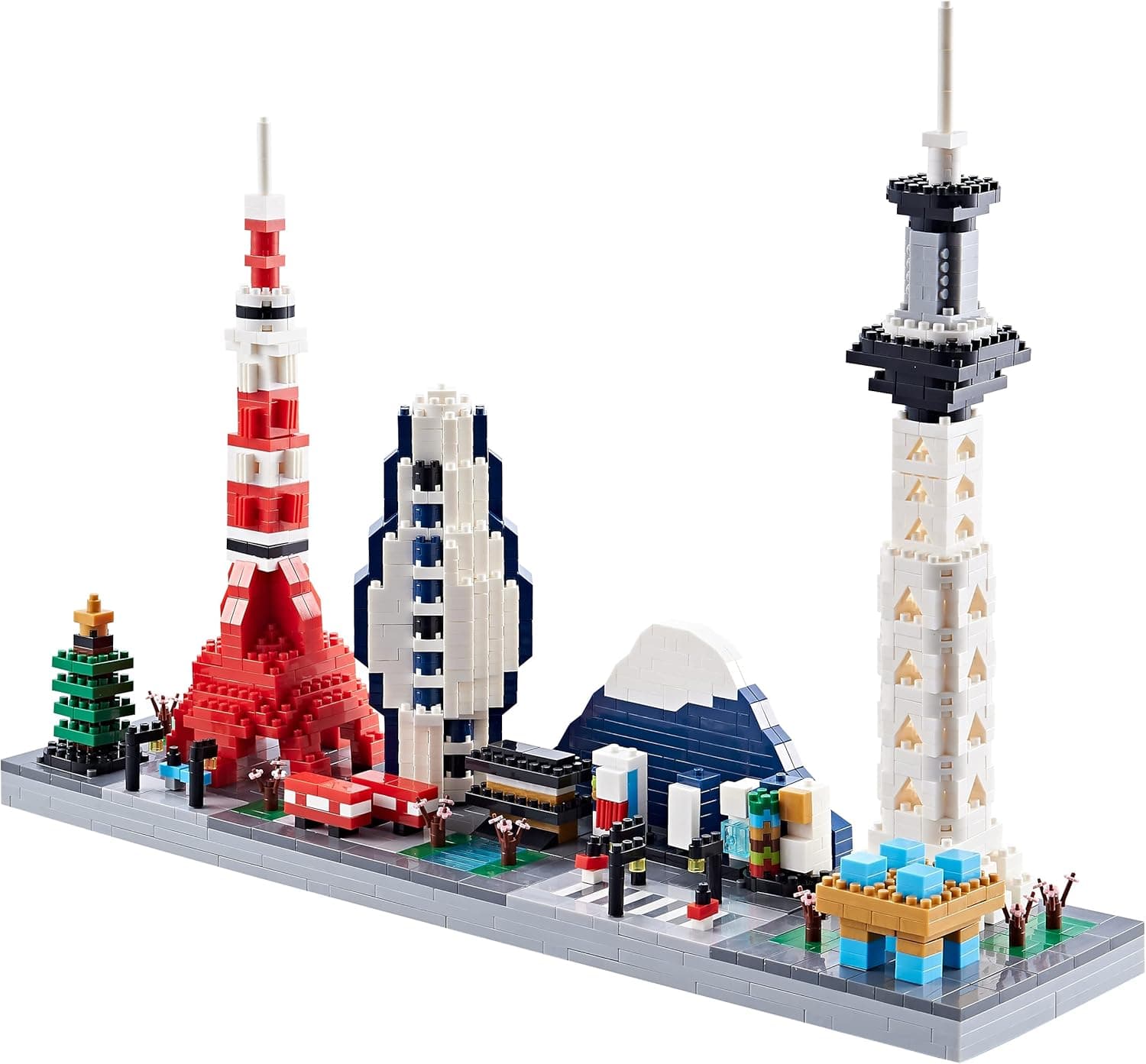KLMEi Architecture Skyline Collection for Adults Japanese City Tokyo Skylines Micro Building Model Toy Gift for Kids (1880 Pieces)