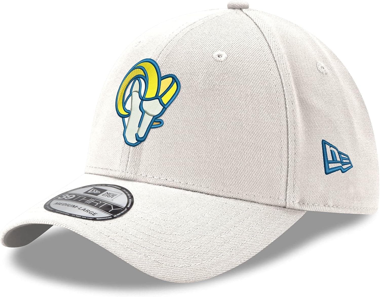 New Era Men's Black Indianapolis Colts Secondary Logo 39THIRTY Flex Hat