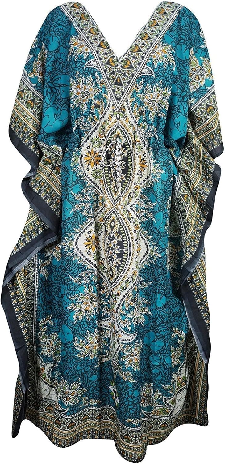 Delena Designs Women's Long Kaftan Dress Maxi Caftan Dress Gown Top Night Dress