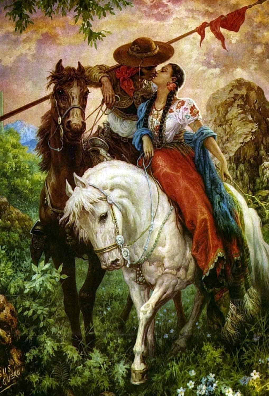 WholesaleSarong Mexican Painter Jesus helguera Art Paper Poster 14" x 20" Cool Art Poster for Guys