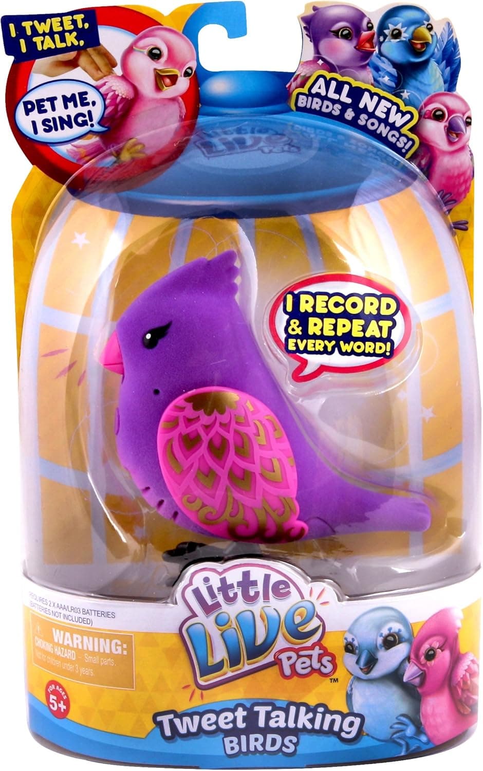 Little Live Pets S2 Bird Single Pack, Golden Gaby