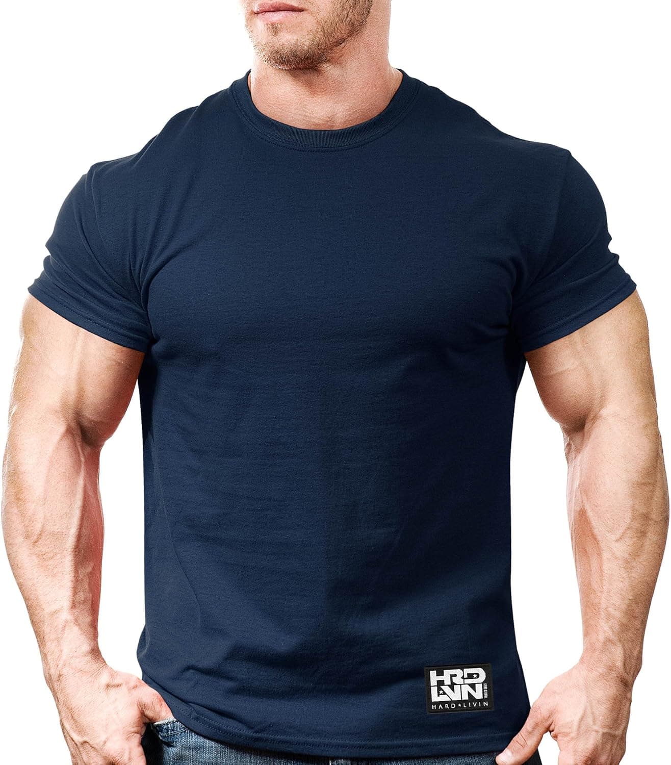 Monsta Clothing Co. Men's Bodybuilding Workout (HRD-LVN Classic-000) Gym T-Shirt