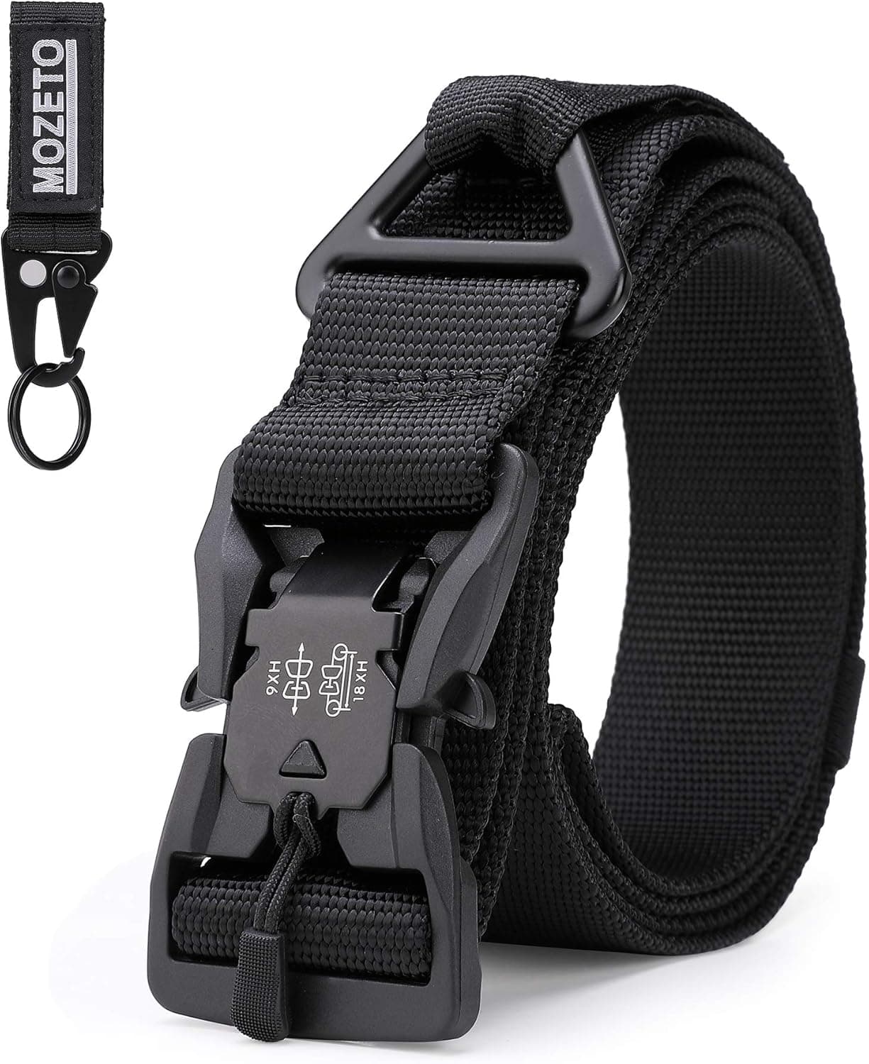 Work Utility Belt, Tactical Military Holster Heavy Duty Stretch Belts Law Enforcement with Quick-Release Magnetic Buckle