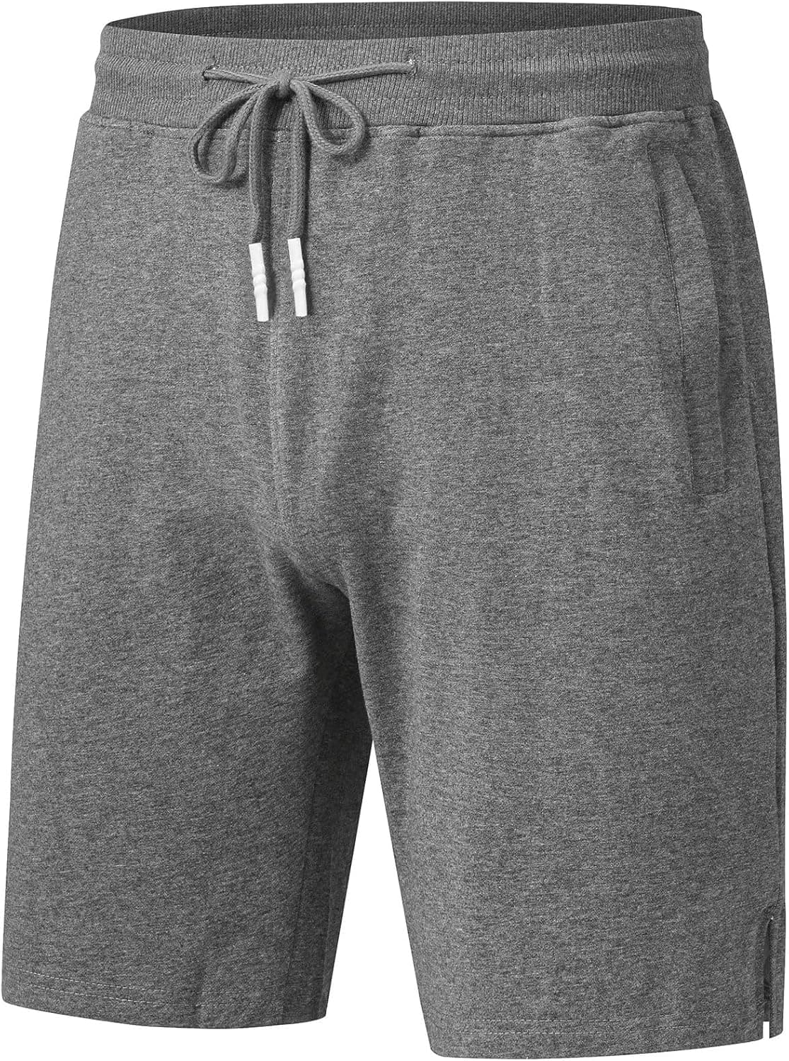 Men's Stretch Zipper Pocket Shorts Outer Thigh Split