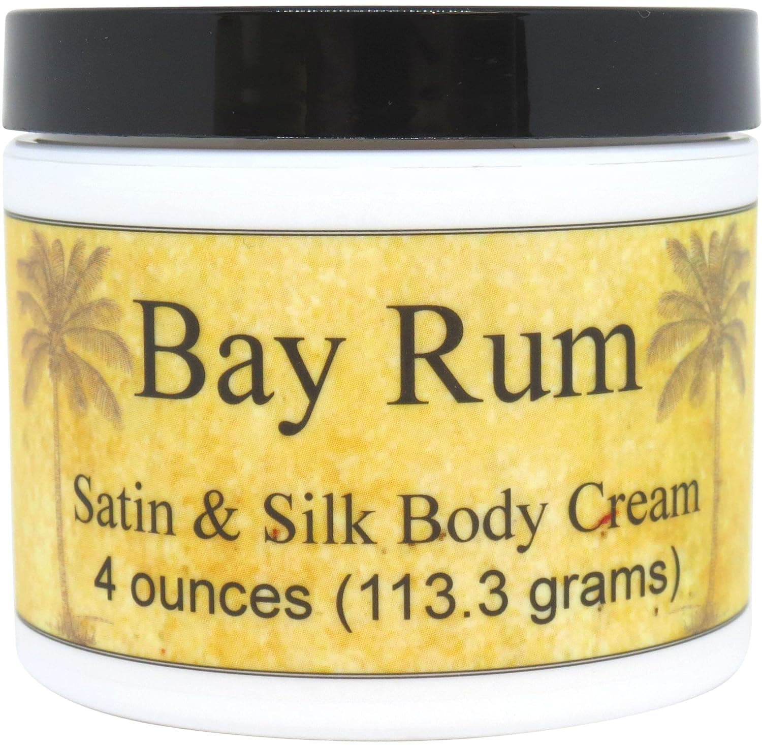 Eclectic Lady Bay Rum Satin and Silk Cream, Body Cream, Body Lotion, 4 oz - Shea Butter, Aloe, Silk Amino Acids, Vitamin E, Phthalate-Free, Handcrafted in USA - Perfect For Women