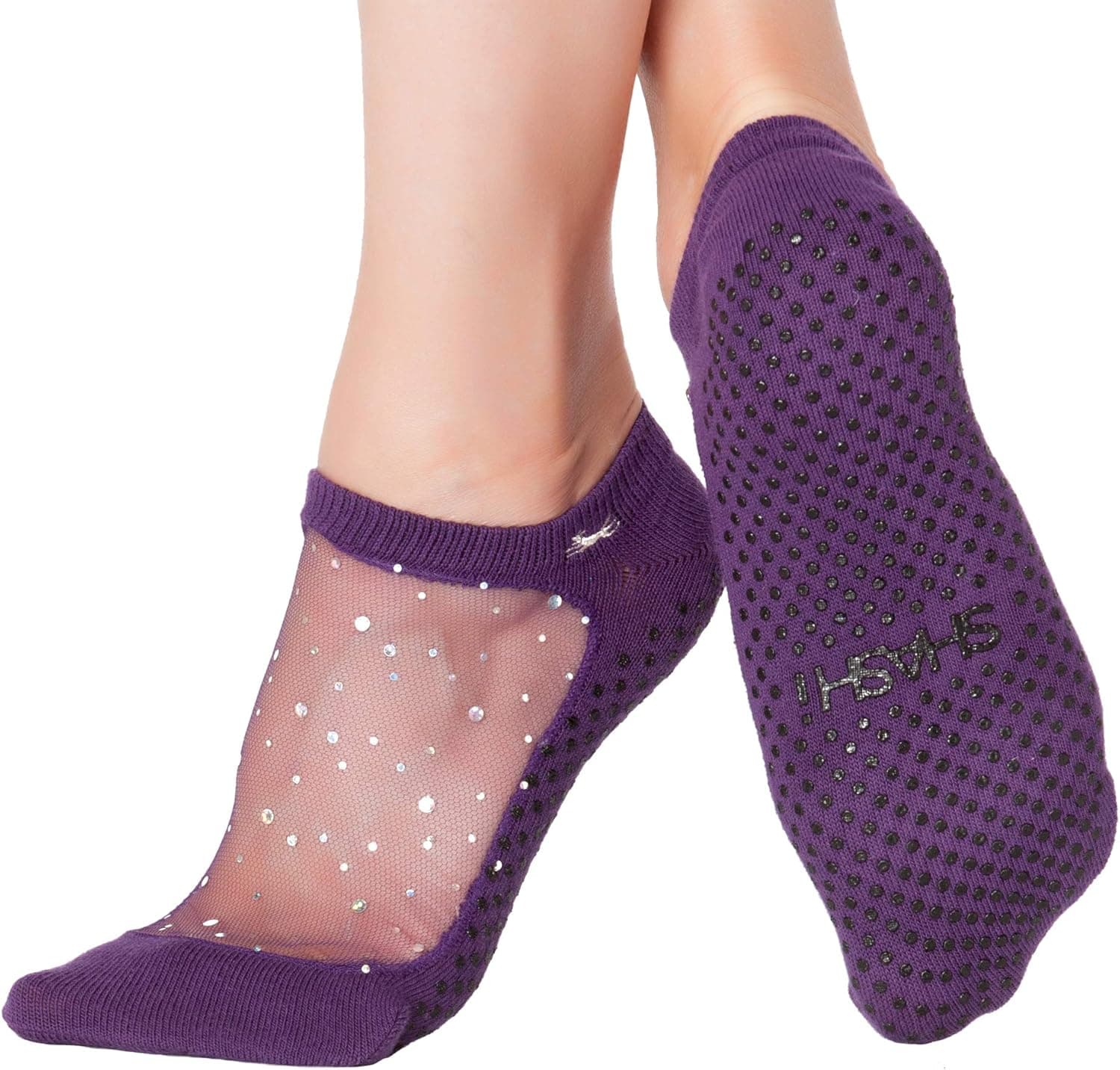 SHASHI Mesh Socks for Women – Mesh Top Non Slip Socks