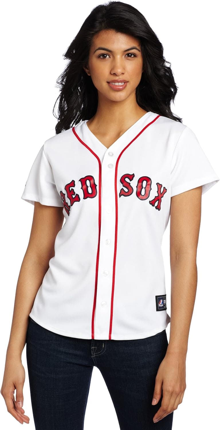 MLB Boston Red Sox Home Replica Baseball Women's Jersey, White