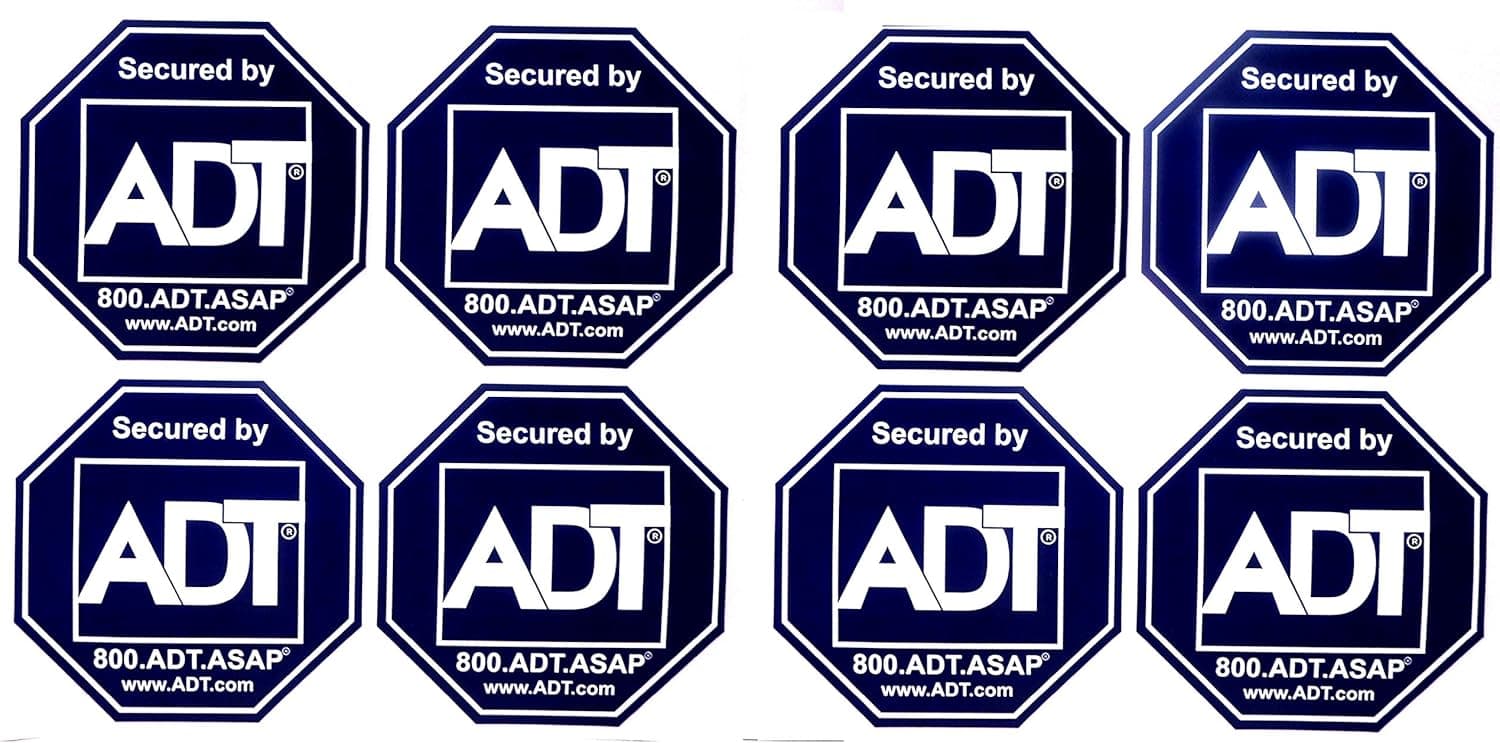 8 - ADT Sticker Decals - Double-Sided Authentic Dark Blue