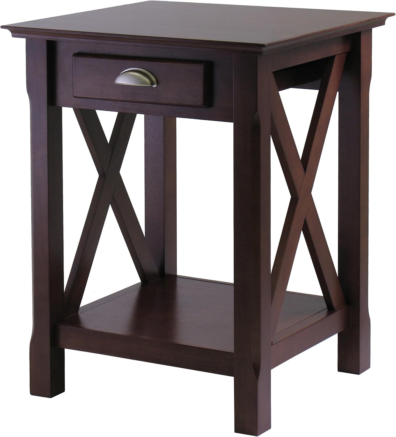 Winsome Wood Xola Night Stand, Cappuccino Finish