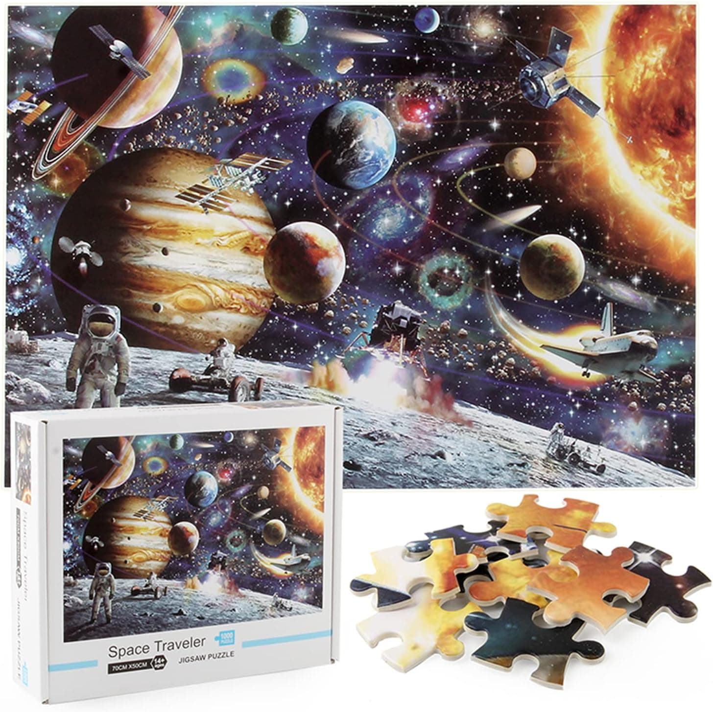 Puzzles 1000 Piece Space Jigsaw Puzzle Puzzle for Adults High Definition Printing Ideal for Relaxation Hobby Gifts for Boys Adults Teens…