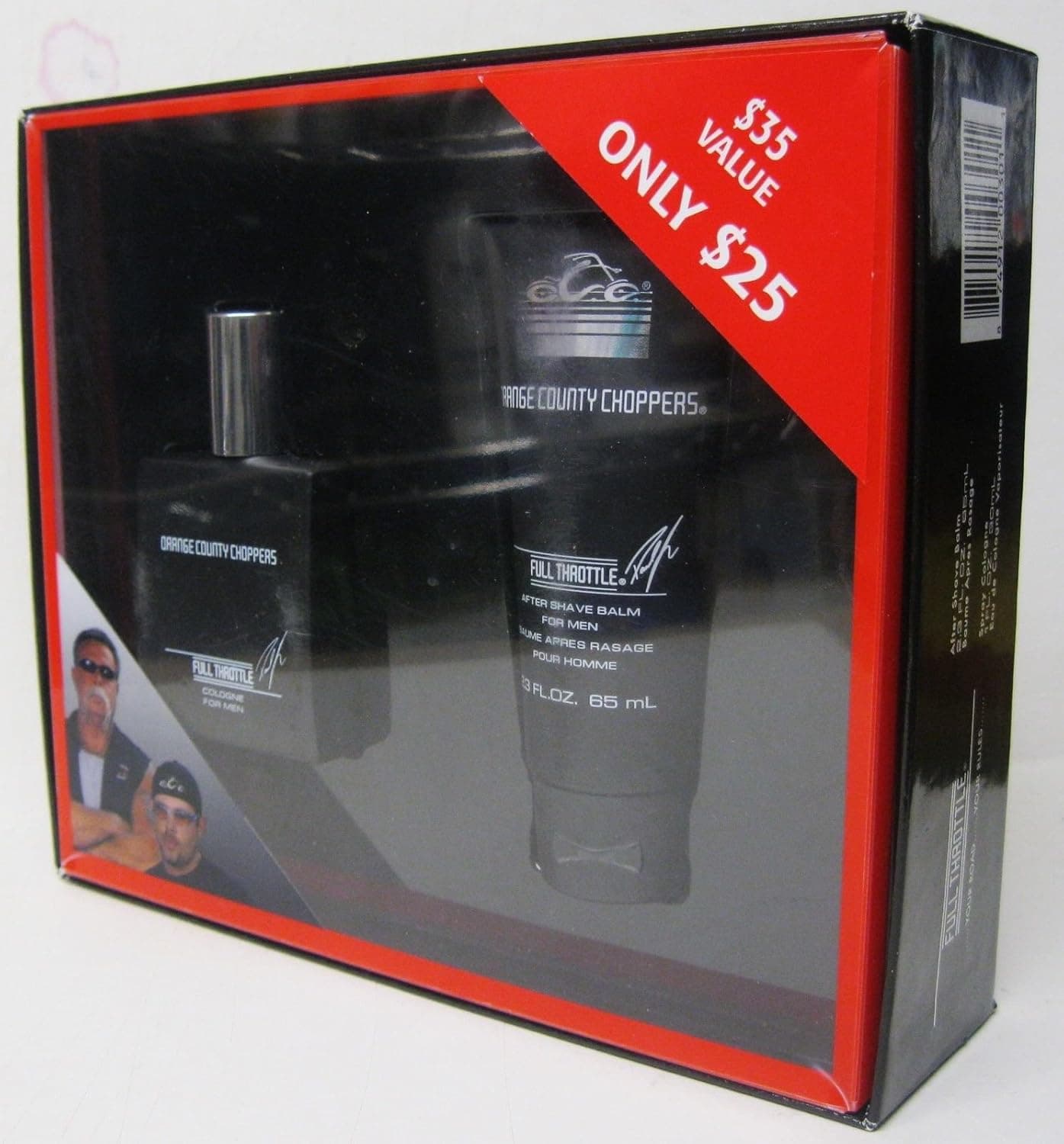 Orange County Choppers Full Throttle Gift Set 1oz Cologne 2.3oz Aftershave