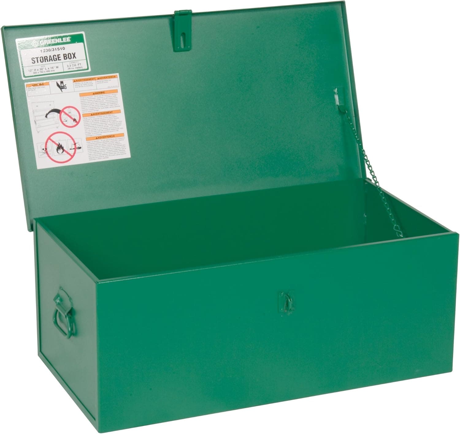 Greenlee - Chest Box (1230), Storage (1230), Green, 30" x 12" x 16"