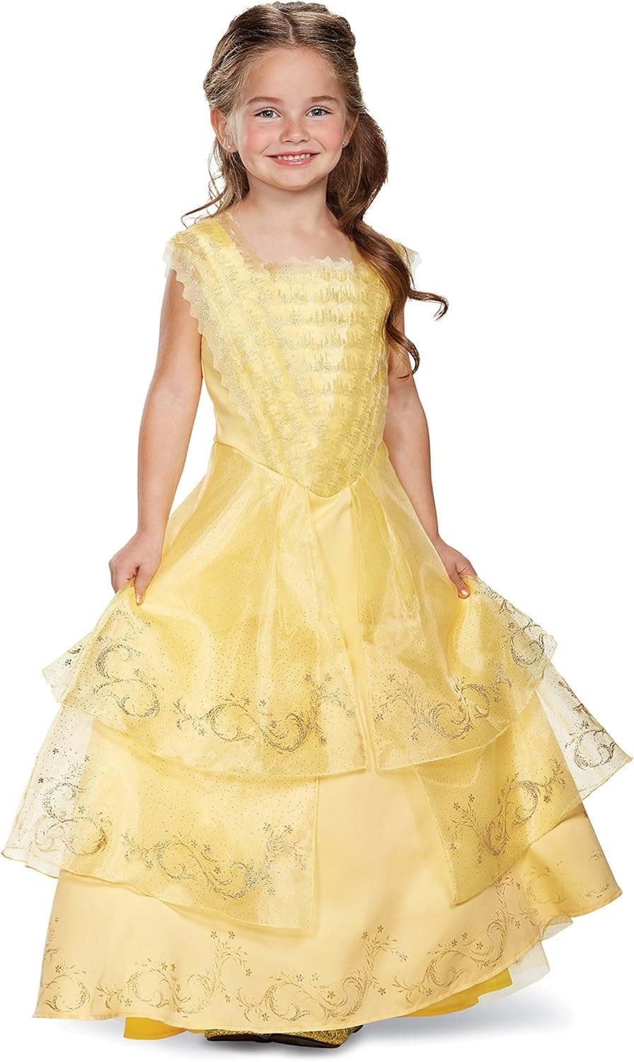 Disguise Belle Ball Gown Prestige Movie Costume, Yellow, Medium (7-8)