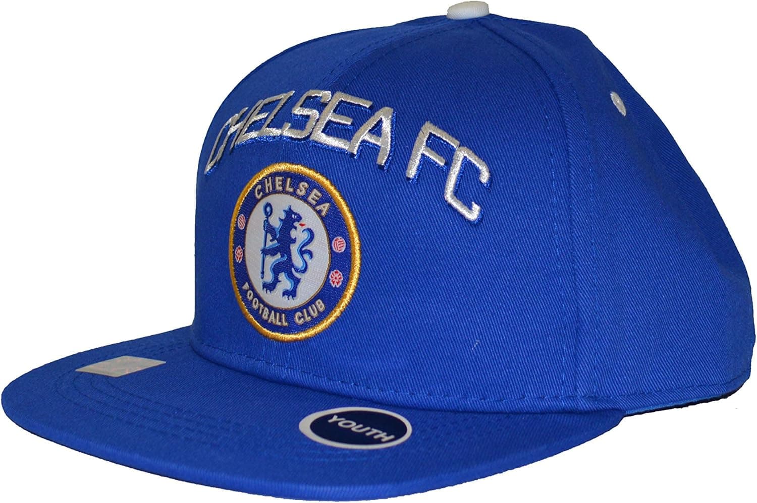 Rhinox Group Compatible with Chelsea Snapback Youth Kids Adjustable Cap Hat - White - Blue New Season