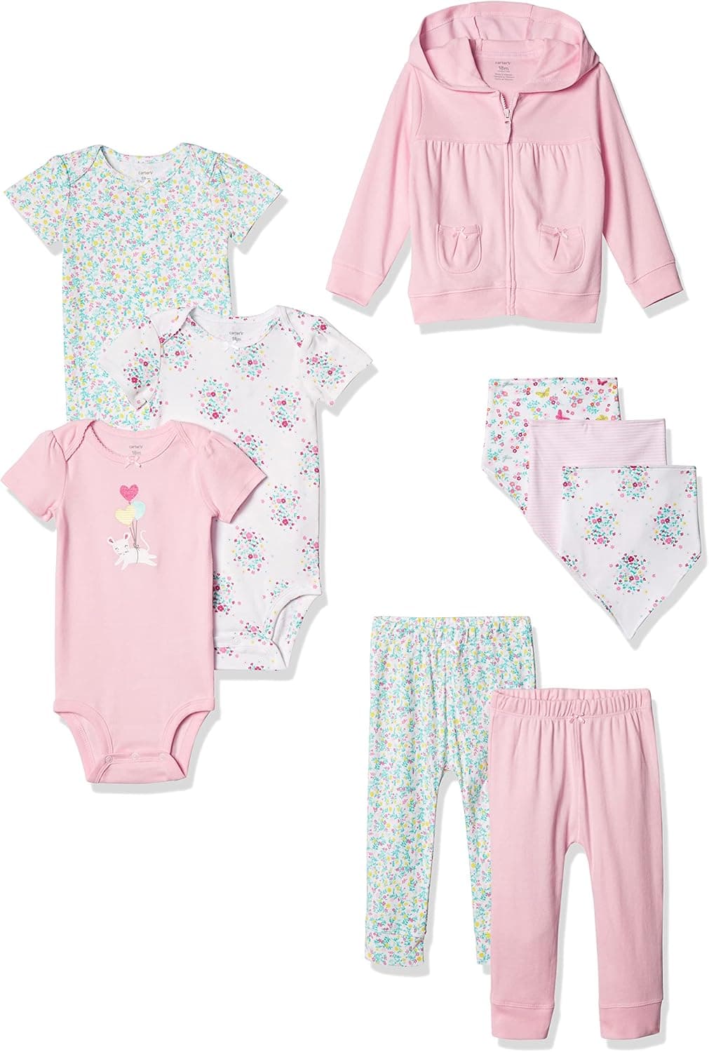 Carter's Baby Girls' 9-Piece Basic Gift Set