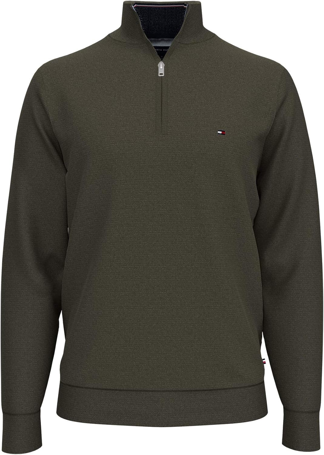 Tommy Hilfiger Men's 1/4 Zip Mockneck Sweatshirt