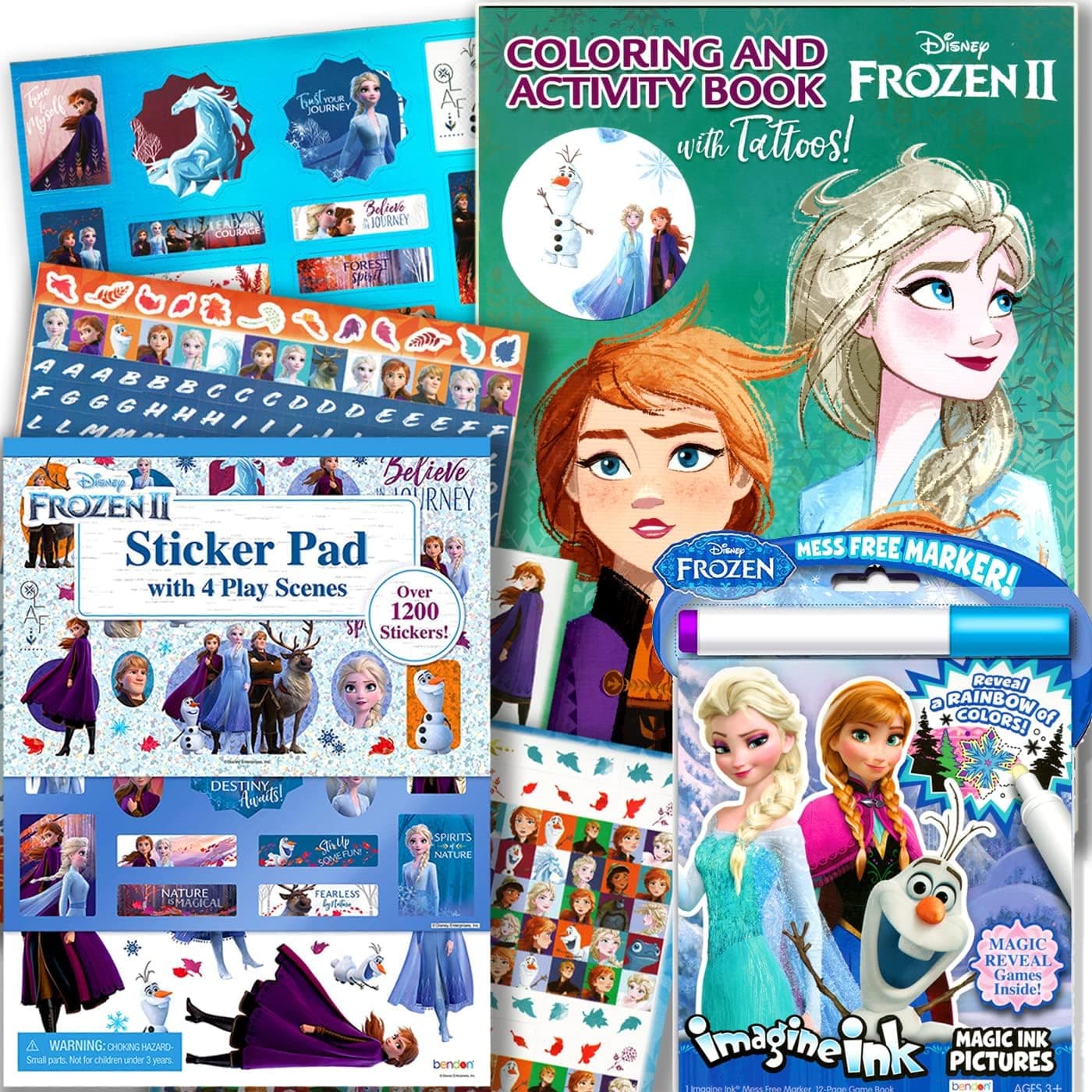 Disney Frozen 2 Coloring Book Activity Super Set with Stickers and Imagine Ink
