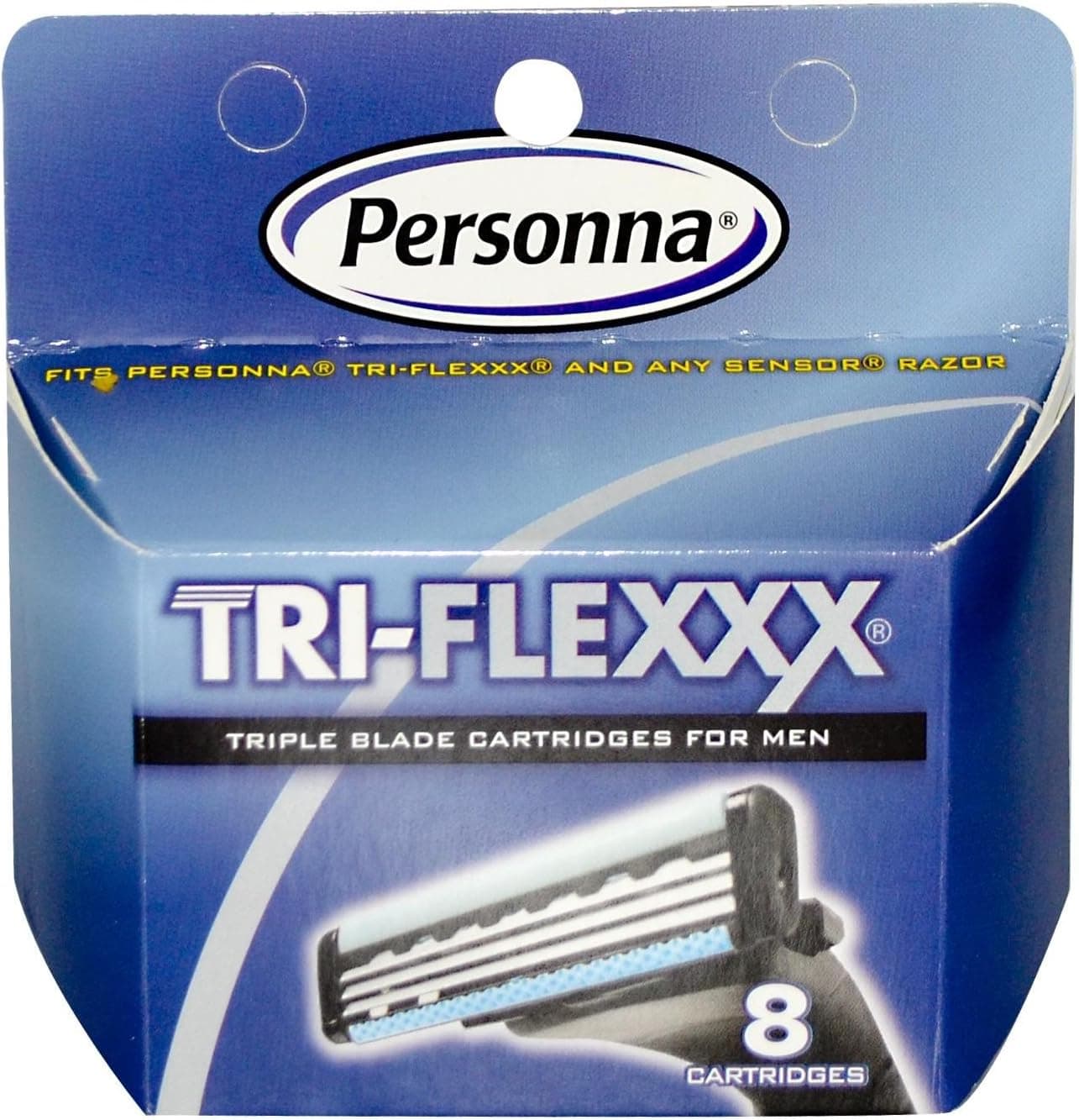 Personna Triflexxx Cartridges for Men - 8 Ea, 12 Pack