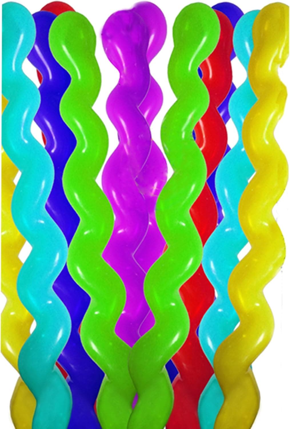 50Pcs Giant Latex Rubber Helium Spiral Balloons for Wedding Party