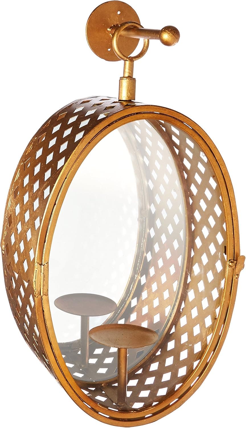 IMAX 85453 Crestine Mirror Candle Lantern