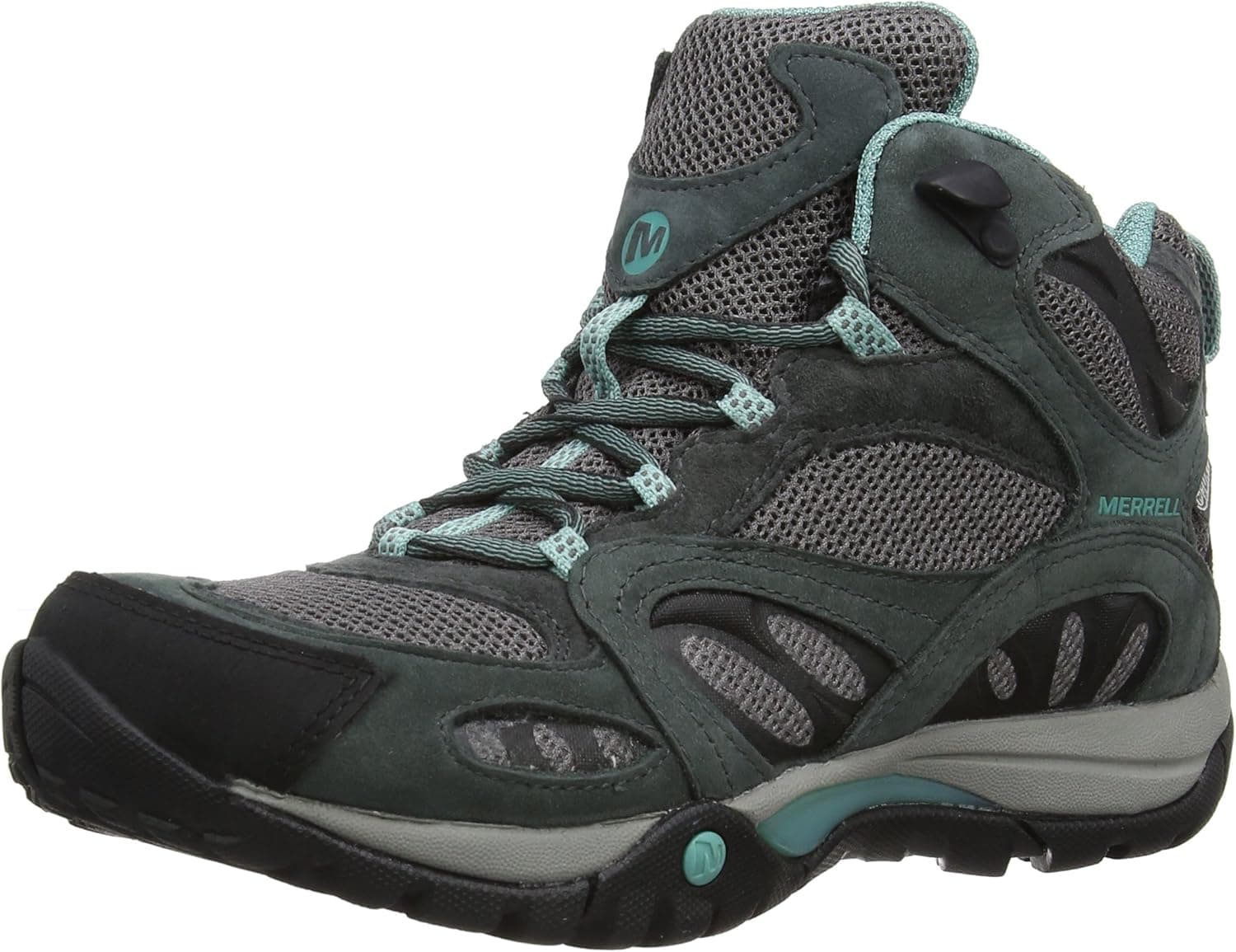Merrell Womens Ladies Azura Mid Waterproof Walking Boots J21256 Grey Leather