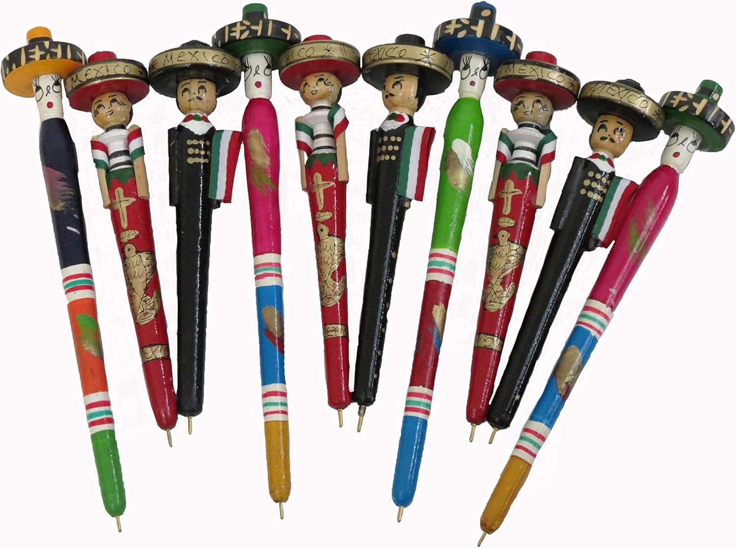 Handcarved Mexican Mariachi Charro Pen (1 Unit)