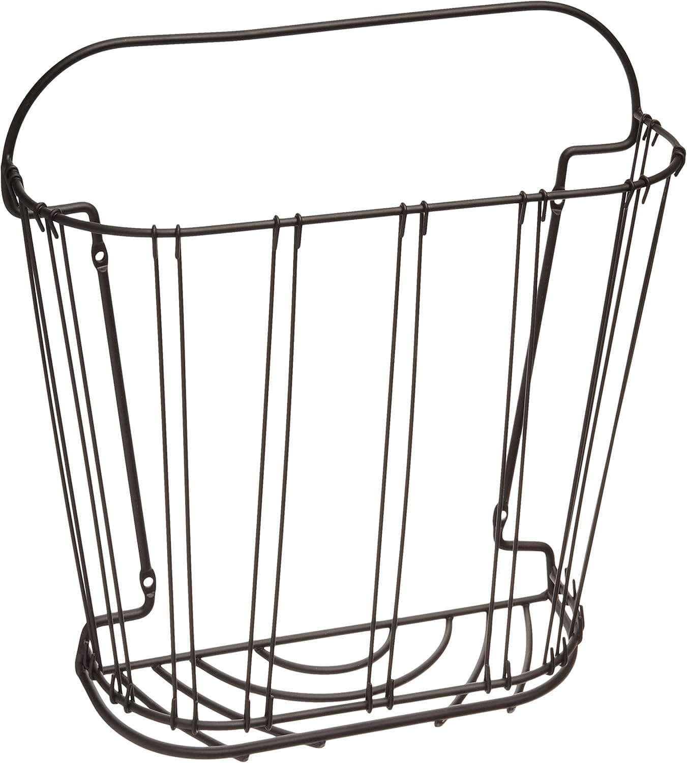Spectrum Diversified Double Wire Wall-Mount Magazine Rack, Black