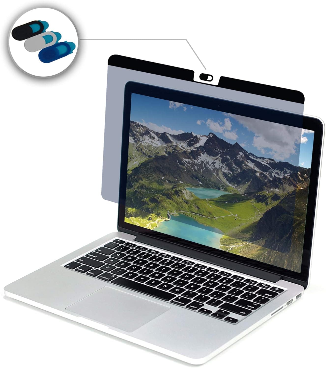Chooga Magnetic Anti Blue Light Screen Filter Anti Glare Laptop Screen Protector Comes with Webcam Cover, Compatible with MacBook Pro/Air 13 inch