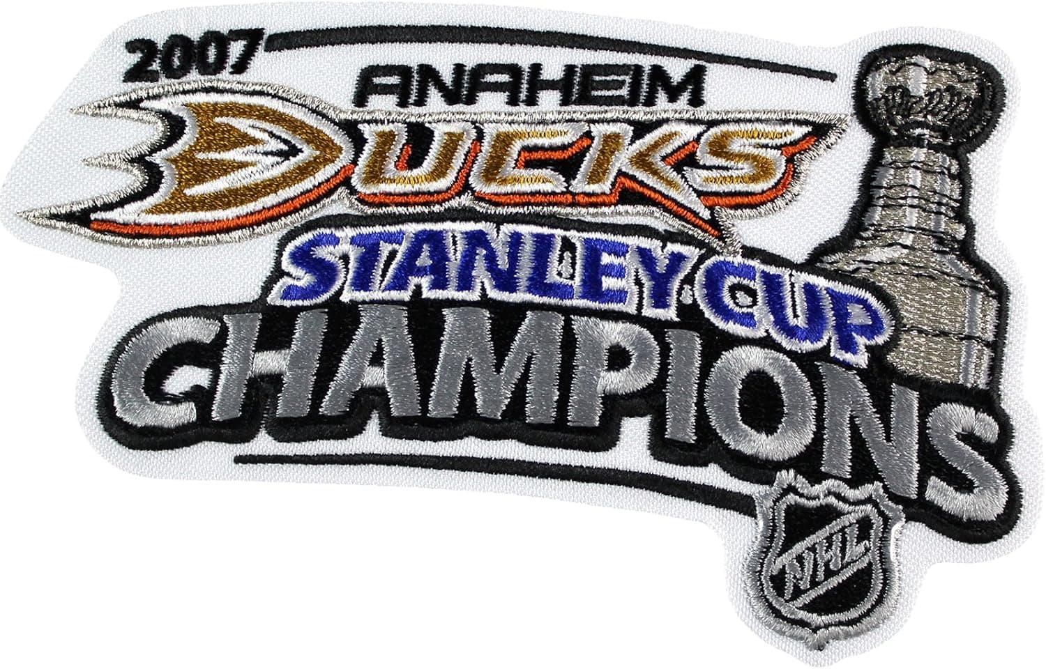 2007 NHL Stanley Cup Champions Jersey Patch Anaheim Ducks
