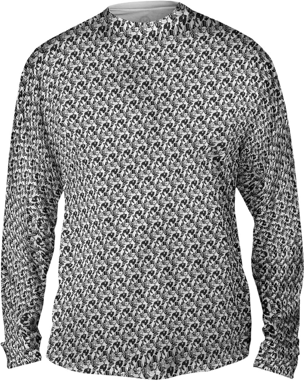 Yizzam- M.C.Escher - Eight Heads -Tshirt- Mens Long Sleeve