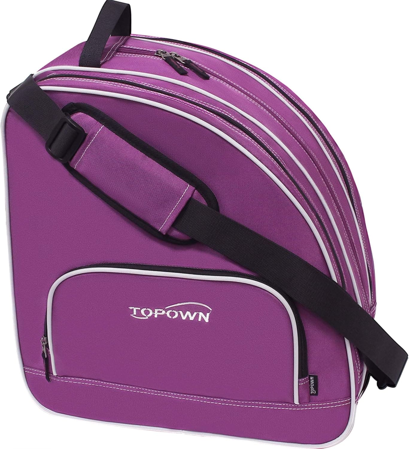 TOPOWN Ice Skate Bag Roller Skates Bag for Men Inline Skate Bag for Women Roller Skate Bag Premium Black Ice Skate Bag Rose Red Rollerblades Bag