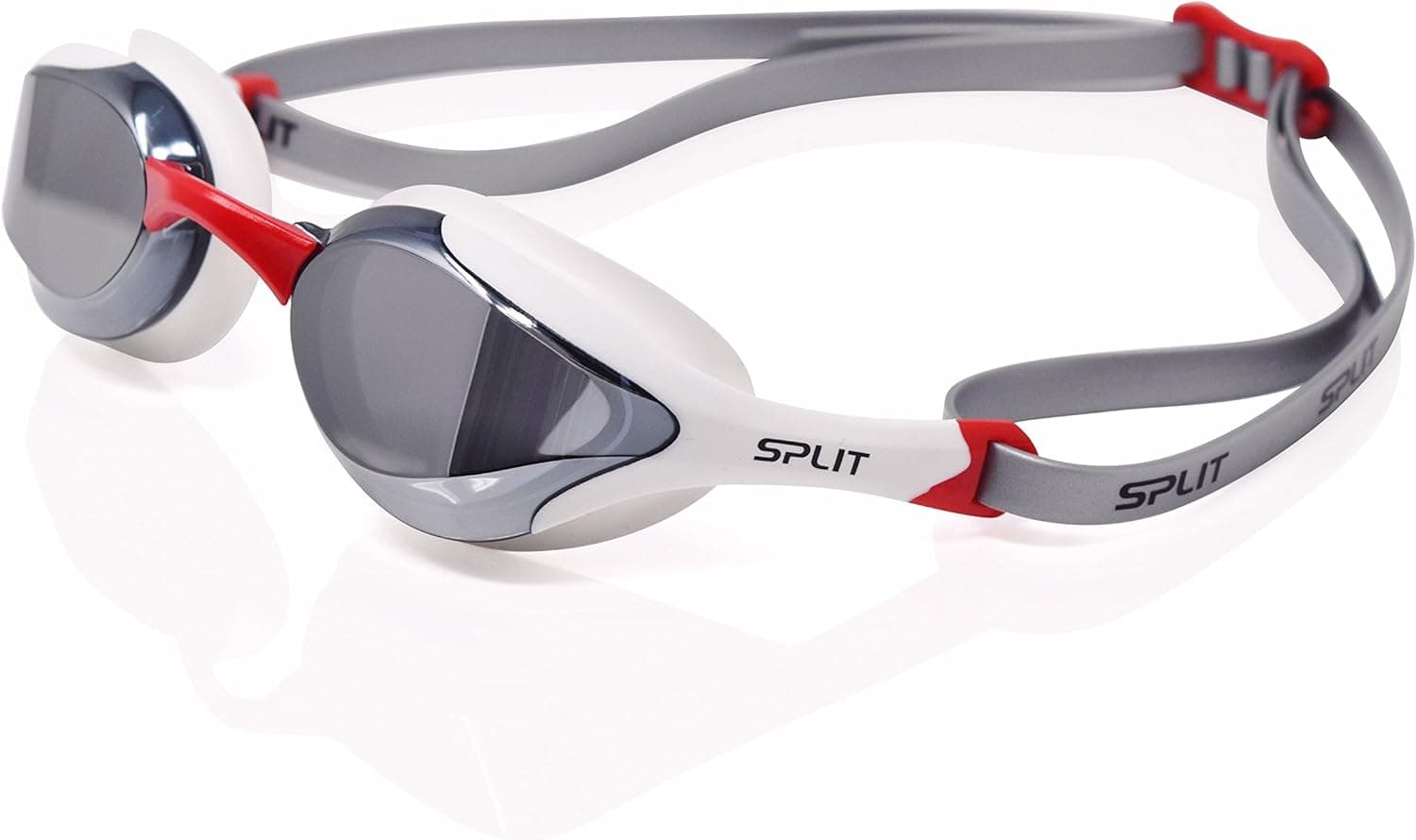 Fluidix Swimming Goggles | Low Profile, Comfy & Adjustable Fit | Hydrodynamic Wide Angle Lenses | Anti Fog