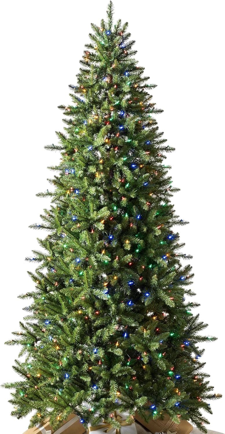Balsam Hill 'Traditional' Artificial Christmas Tree | Berkshire Mountain Fir - 6.5 Feet Height | Prelit with Multicolor LED Lights | Includes Stand, Storage Bag, Fluffing Gloves, Extra Bulbs