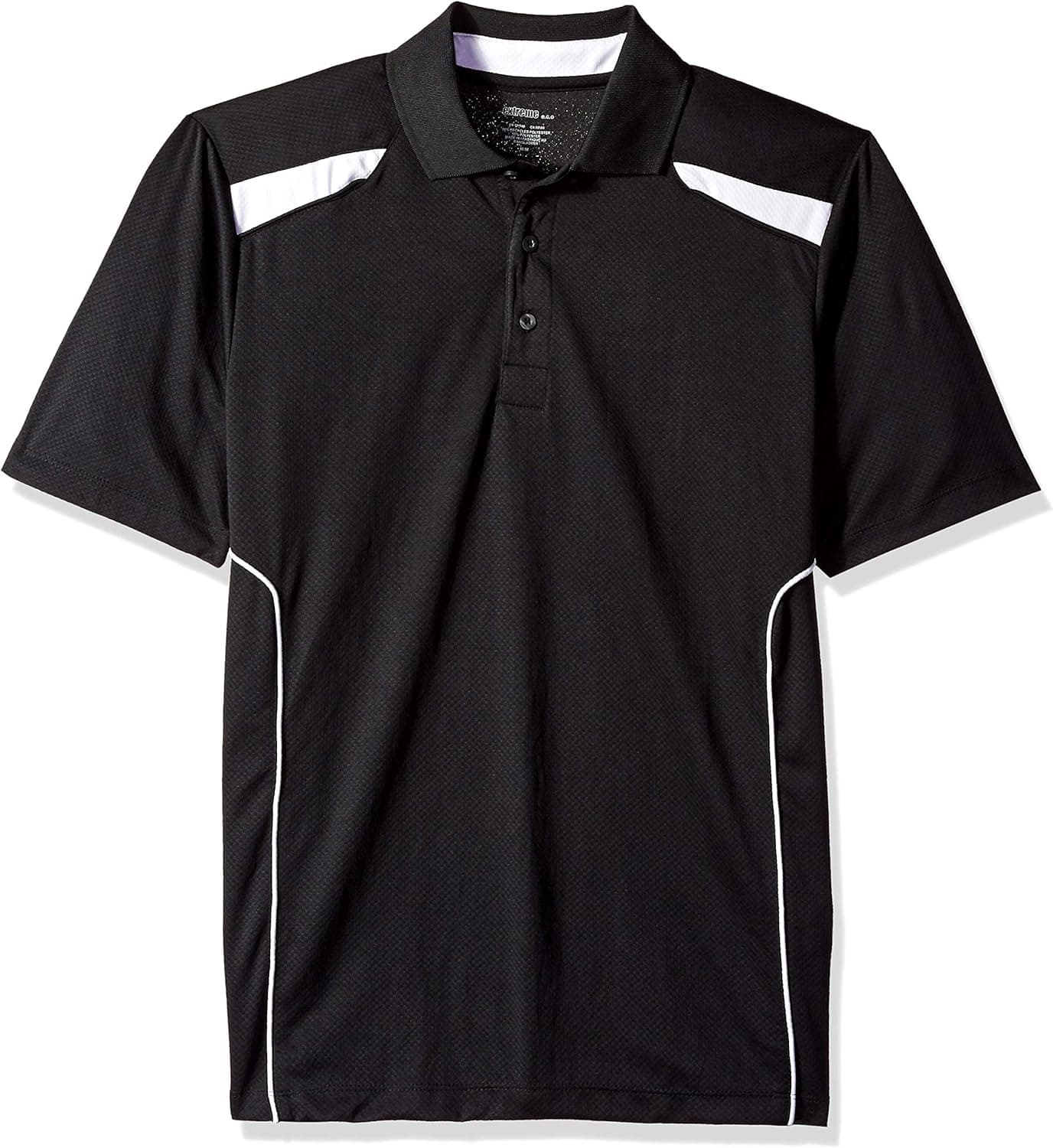 Ashe Xtream Men's Performance Tempo Textured Short Sleeve Polo Shirt