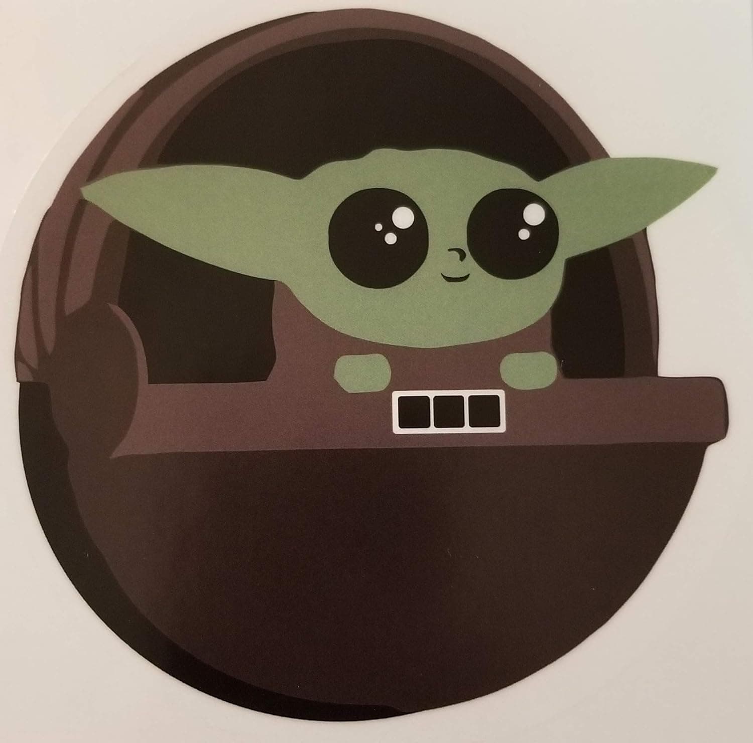 Mint Magnets Baby Yoda - 4x4 Vinyl Decal Sticker - for Car, Truck, Vehicle, Window, Bumper, Laptop